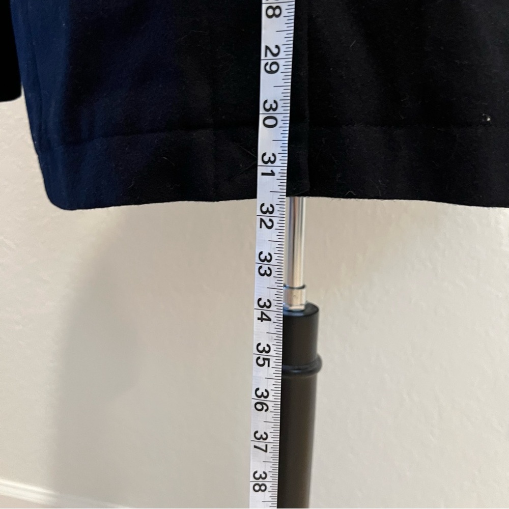 NWOT Joseph Abboud Men's Wool blend Black Peacoat Sz L coastal Winter - Picture 12 of 14